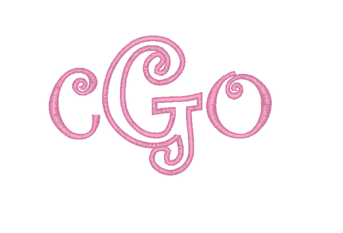Curlz Applique Monogram