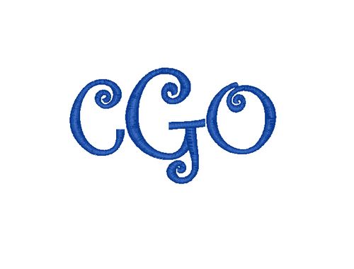 Curlz Monogram