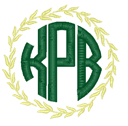 Simple Wreath Monogram