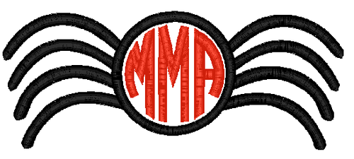 Spider Applique Monogram
