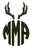 Circle Monogram with Antlers