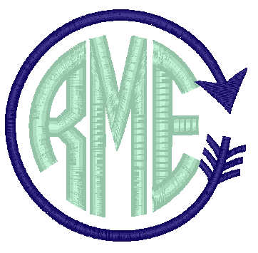 Arrow Circle Monogram