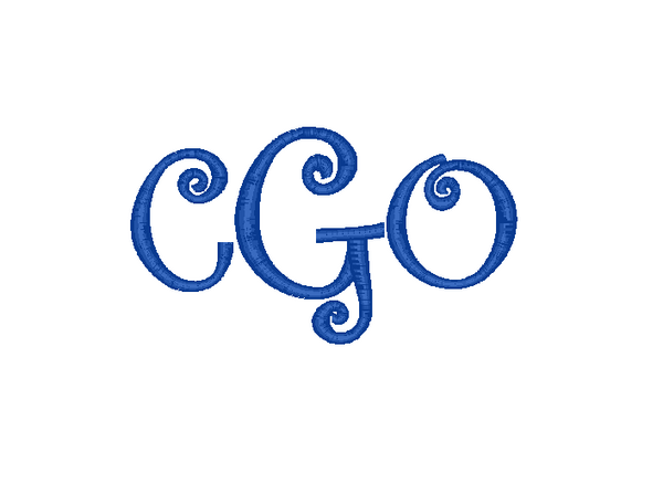 Curlz Monogram