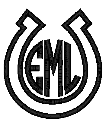 Horseshoe Applique Monogram