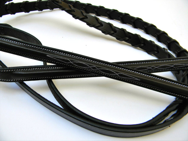 C&C Fancy Stitch Single Laced Reins