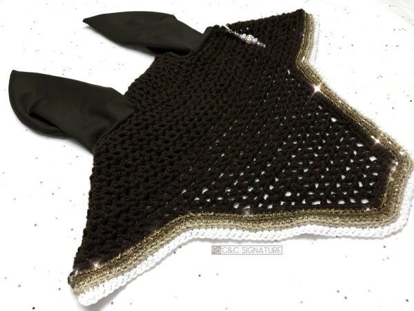 C&C Bonnet - Chocolate "Upperville" with ombre trim