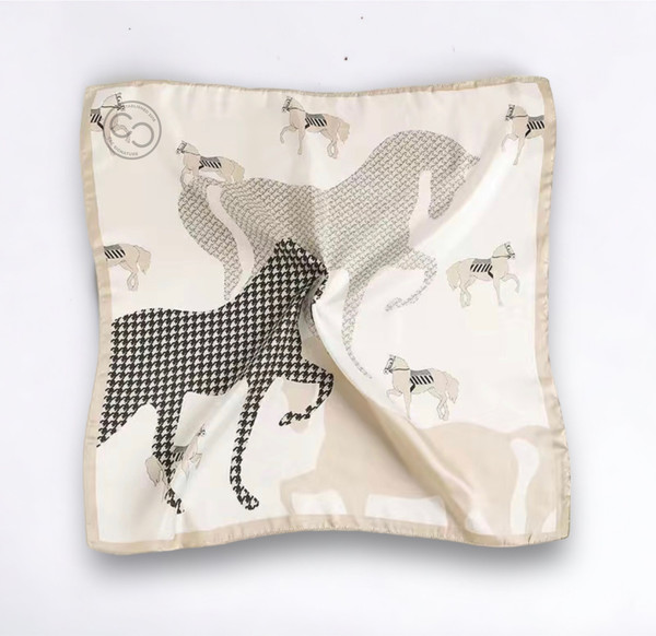 Houndstooth Horse Print Scarf