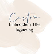 Custom Embroidery file digitizing