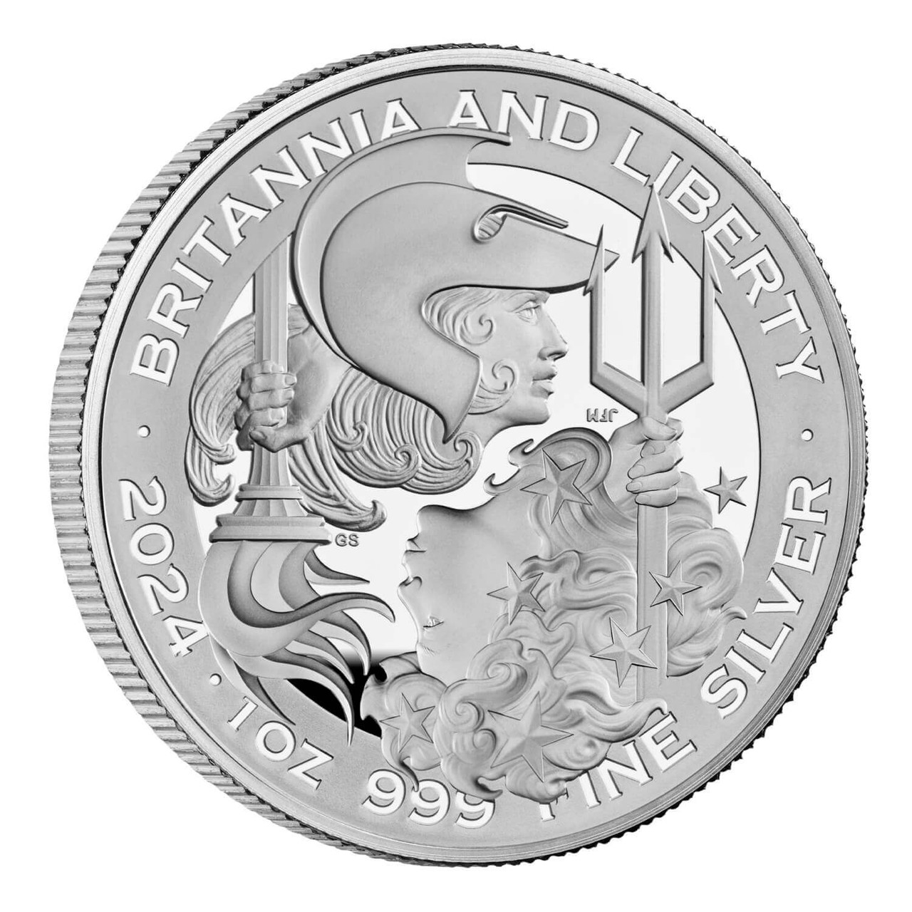 2024 Britannia and Liberty 1oz 1オンス銀貨 2024 Great Britain Britannia & Liberty Proof 1 oz Silver Coin
