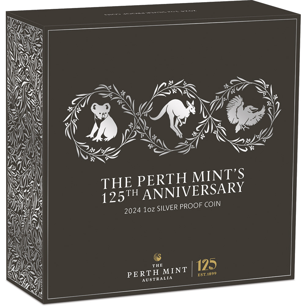 The Perth Mint's 125th Anniversary 2024 1oz Silver Proof Coin