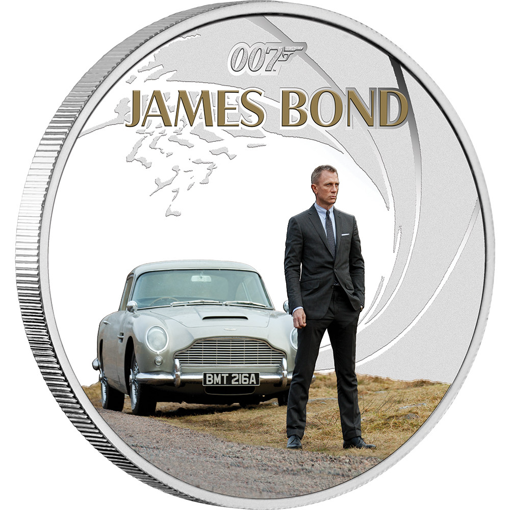 James Bond Daniel Craig 2024 1oz Silver Proof Coloured Coin