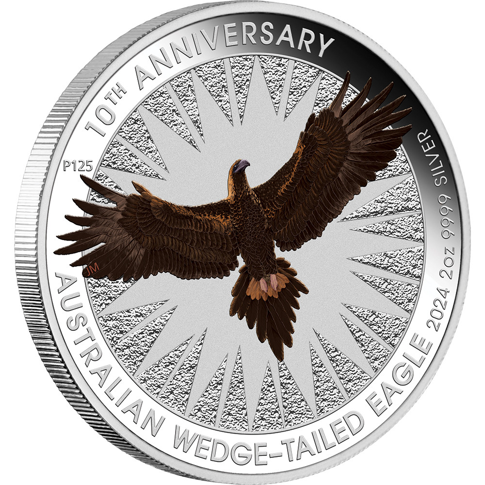 Australian Wedge-tailed Eagle 10th Anniversary 2024 2oz Silver
