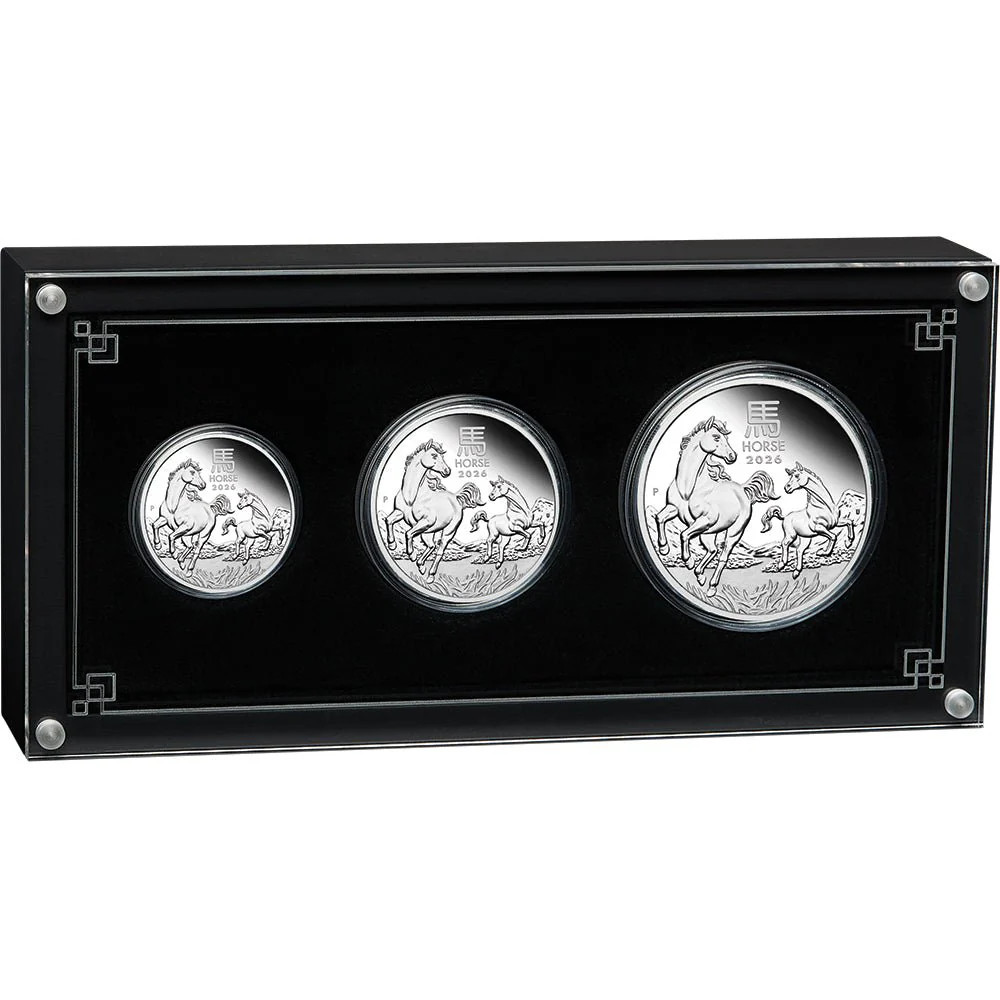 2026 Year Of The Horse Silver Proof Three-Coin Set