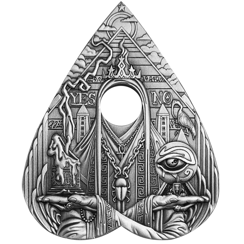 2025 Cameroon 2000Fr Spirit Board Skulls 2oz Silver Coin