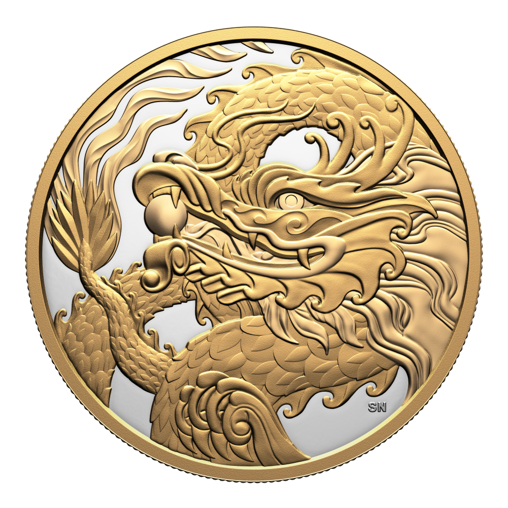 2026 $50 Fine Silver Coin - Triumphant Dragon