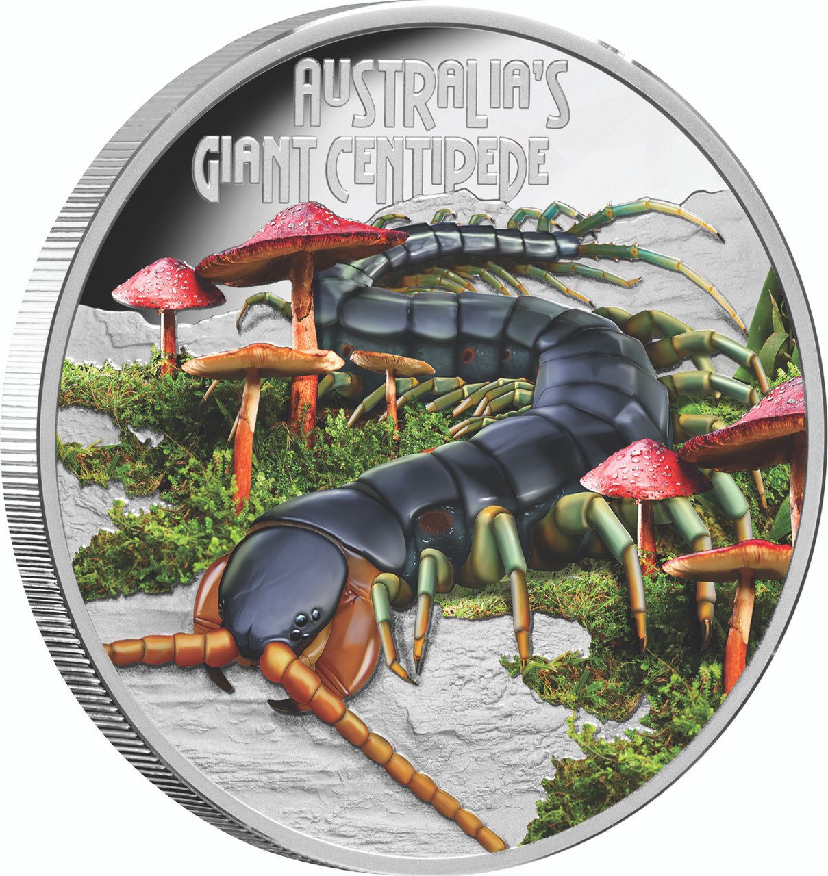 Deadly & Dangerous 2026 $1 Giant Centipede 1oz Silver Proof Coin