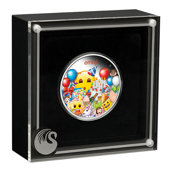 2020 Emoji Celebration 1oz Silver Proof Coin - Presented by The