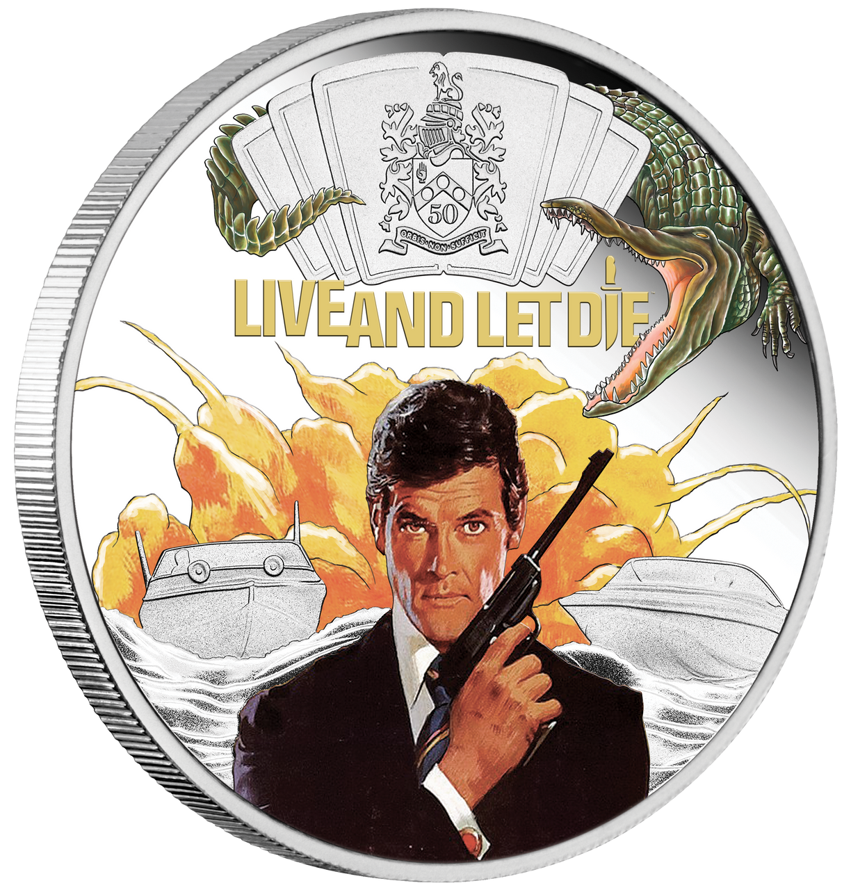 James Bond Live And Let Die 2023 1oz Silver Proof Coloured Coin