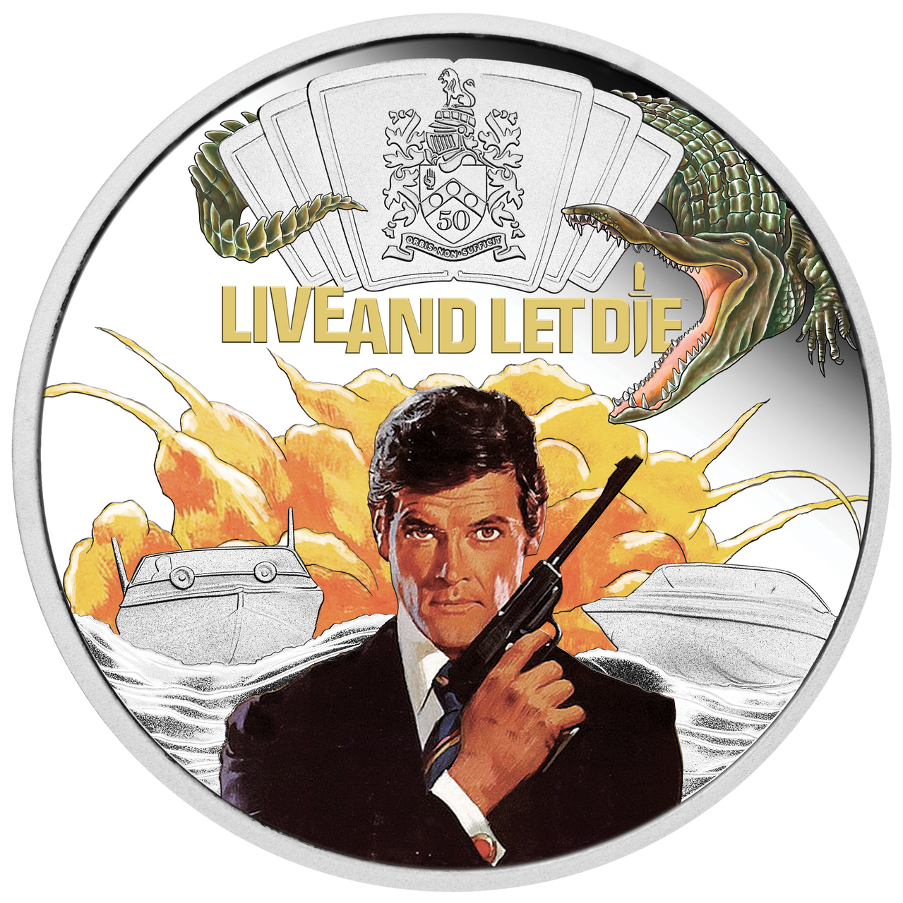 James Bond Live And Let Die 2023 1oz Silver Proof Coloured Coin