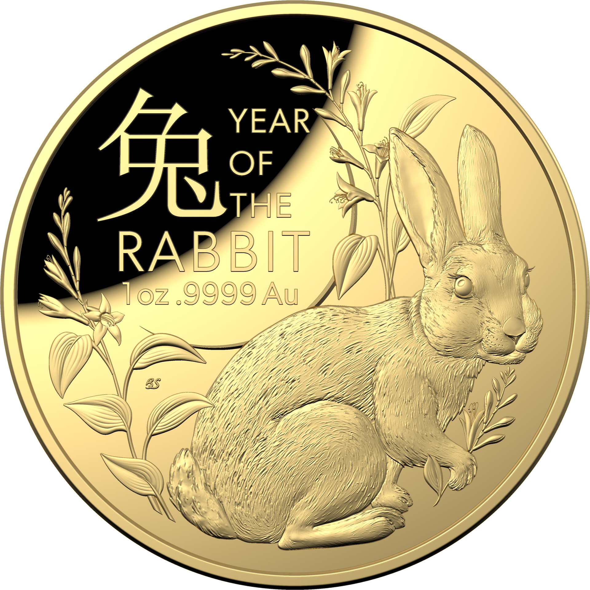 Year of the Rabbit 202023 100 Domed Gold Proof Coin Presented by The