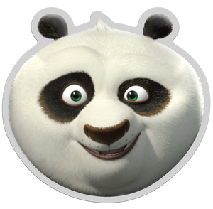 Ultra High Relief Kung Fu Panda 2oz Silver Coin - reverse Ultra High Relief Kung Fu Panda 2oz Silver Coin - reverse