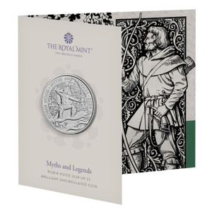 Myths and Legends Robin Hood 2024 UK £5 Brilliant Uncirculated Coin - in card Myths and Legends Robin Hood 2024 UK £5 Brilliant Uncirculated Coin - in card