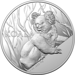 2024 Koala 2024 $5 1oz Silver High Relief Coin - reverse 2024 Koala 2024 $5 1oz Silver High Relief Coin - reverse