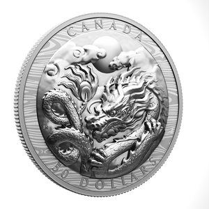 2024 $50 Fine Silver Coin – Year of the Dragon - reverse high relief 1 2024 $50 Fine Silver Coin – Year of the Dragon - reverse high relief 1