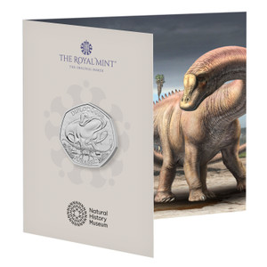 Diplodocus 2024 UK 50p Brilliant Uncirculated Coin - in presentation card Diplodocus 2024 UK 50p Brilliant Uncirculated Coin - in presentation card
