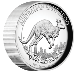 2017 5oz Australian Kangaroo Silver Proof High Relief Coin 2017 5oz Australian Kangaroo Silver Proof High Relief Coin