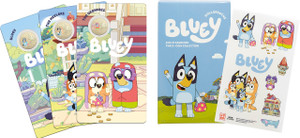 2024 $1 Coloured Uncirculated Three-Coin Set - Bluey Dollarbucks - in set 2024 $1 Coloured Uncirculated Three-Coin Set - Bluey Dollarbucks - in set