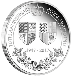 2017 1oz Silver Proof Coin - 70 Anniversary of the Royal Wedding  2017 1oz Silver Proof Coin - 70 Anniversary of the Royal Wedding