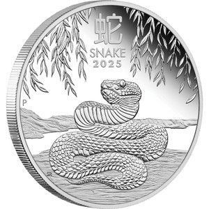 Australian Lunar Series III 2025 Year of the Snake 1oz Silver Proof Coin - reverse Australian Lunar Series III 2025 Year of the Snake 1oz Silver Proof Coin - reverse