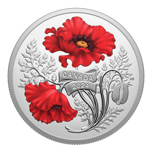 2024 $20 Fine Silver Coin - Remembrance Day - reverse 2024 $20 Fine Silver Coin - Remembrance Day - reverse