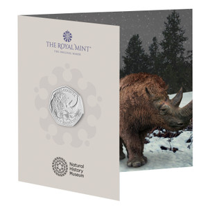 Woolly Rhinoceros 2024 UK 50p Brilliant Uncirculated Coin - in presentation card Woolly Rhinoceros 2024 UK 50p Brilliant Uncirculated Coin - in presentation card