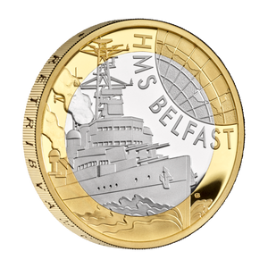 Iconic Navy Vessels - HMS Belfast 2025 £2 Silver Proof Coin Iconic Navy Vessels - HMS Belfast 2025 £2 Silver Proof Coin