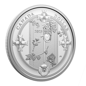 2025 Fine Silver Proof Dollar - Tomb of the Unknown Soldier (2000-2025) - reverse angle 2025 Fine Silver Proof Dollar - Tomb of the Unknown Soldier (2000-2025) - reverse angle