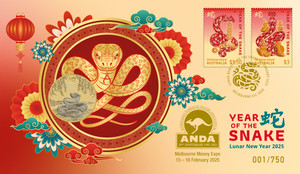 Melbourne Money Expo ANDA Special - 2025 Year of the Snake $1 PNC Melbourne Money Expo ANDA Special - 2025 Year of the Snake $1 PNC