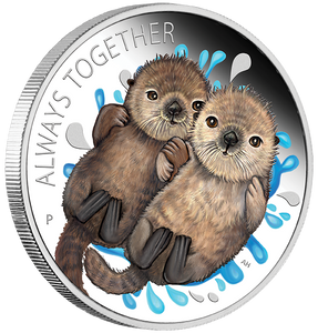 2020 Always Together 1/2oz Silver Proof Coin - reverse - angle view 2020 Always Together 1/2oz Silver Proof Coin - reverse - angle view