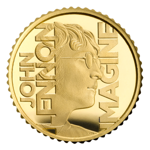 John Lennon 2025 UK 1/40oz Gold Proof Coin - reverse John Lennon 2025 UK 1/40oz Gold Proof Coin - reverse