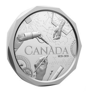 2025 $25 Fine Silver Coin The Calling of an Engineer - reverse angle 2025 $25 Fine Silver Coin The Calling of an Engineer - reverse angle