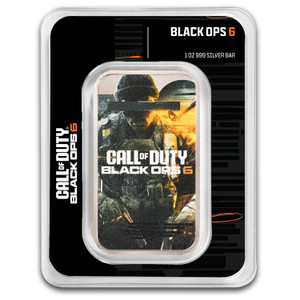1oz Silver Call of Duty Black OPS 6 Bar - coin reverse in TEP packaging 1oz Silver Call of Duty Black OPS 6 Bar - coin reverse in TEP packaging