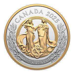 2025 $20 Fine Silver Coin - Allegories of Justice and Truth - reverse 2025 $20 Fine Silver Coin - Allegories of Justice and Truth - reverse