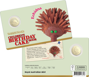 2025 AWW Children's Birthday Cake Book - $1 Echidna Uncirculated Coin - presentation coin in card 2025 AWW Children's Birthday Cake Book - $1 Echidna Uncirculated Coin - presentation coin in card