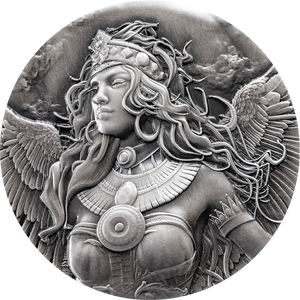 2025 Liberia Egyptian Heritage Isis UHR 2oz Silver Coin - reverse 2025 Liberia Egyptian Heritage Isis UHR 2oz Silver Coin - reverse