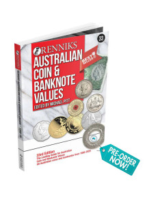 Renniks Australian Coin & Banknote Values 33rd Ed. Softcover