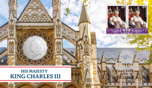 2025 Hobart Money Expo - 2025 King Charles III 50c PNC - front coin in card 2025 Hobart Money Expo - 2025 King Charles III 50c PNC - front coin in card