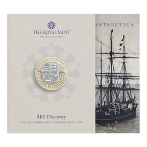 RRS Discovery 2025 UK £2 Brilliant Uncirculated Coin - Coin in Card RRS Discovery 2025 UK £2 Brilliant Uncirculated Coin - Coin in Card