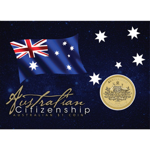 2026 $1 Australian Citizenship Coin in Card - coin in card 2026 $1 Australian Citizenship Coin in Card - coin in card