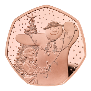 The Snowman 2025 Gold Proof Coin - reverse The Snowman 2025 Gold Proof Coin - reverse